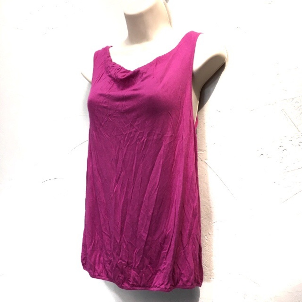 Ann Taylor Loft Pink Drape Sleeveless Top